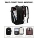 thumbnail image 4 of Mochila de viaje LOVEVOOK Carry on 50 L con puerto USB negra, 4 of 7