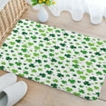 thumbnail image 3 of St Patricks Day Bathroom Rugs, Green Clover Shamrock Irish St Patrick's Day Shamrock Bathroom Rugs, Spring Green Clover Shamrock Leaf Irish Bath Carpet, Bath Mats for Bathroom Floor(19"X31"), 3 of 3