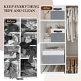 thumbnail image 5 of 4 Pack Large Storage Baskets for Shelves | Fabric Closet Organizers and Storage Bins with Handles Home Organization | Decorative Collapsible Baskets for Organizing Clothes Toy Nursery 14"x10", 5 of 7