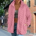 thumbnail image 6 of Gamivast Warm Jackets for Women Fuzzy Fleece Hooded Zip up Trendy Coats with Pockets Comfy Winter Long Sleeve Casual Jacket Basic Solid Outerwear, 6 of 7