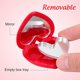 thumbnail image 4 of 4pcs Empty Inner Mirror Eyeshadow Box Heart Shaped Lipstick Container Cosmetics Cases, 4 of 4