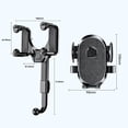 thumbnail image 2 of Soporte multiángulo para espejo retrovisor de coche, soporte para teléfono móvil Samsung retráctil, 2 of 9