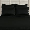 thumbnail image 2 of Kahn 26 Inch Hand Stitched Soft Sateen Euro Pillow Sham Cotton Fill Black- Saltoro Sherpi, 2 of 5