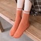 thumbnail image 3 of Calcetines de tripulación para mujer, calcetines de vestir cálidos y transpirables de algodón de punto casual para mujer 6 pares, 3 of 5