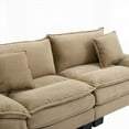 thumbnail image 3 of Modern Corduroy Sofa Sleeper Couch 84*32*32" for Bedroom, Living Room - Durable & Comfortable, 3 of 21