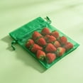 thumbnail image 5 of Fruit Protection Bags,Drawstring Fruit Netting Bags,Reusable Garden Netting Bags,Netting Cover Drawstring Mesh Tomato Protectors Bags Pest Barrier for Blueberry Small Fruit (7.87x11.81in Green), 5 of 6