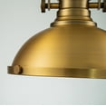 thumbnail image 3 of 1-Light 13" Modern Industrial Antique Brass Single Dome Pendant Light For Kitchen Island, 3 of 8