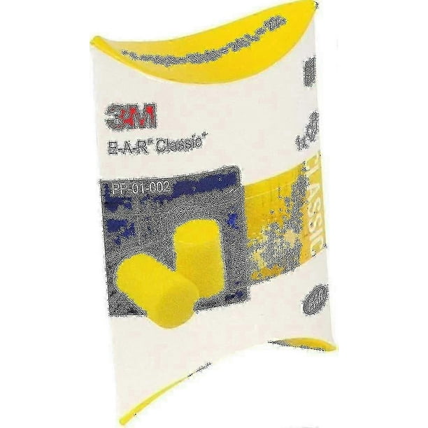 3m Ear Classic Ear Plugs, 50pairs Packed In Pairs, Yellow, Snr 28db, Ear Defenders 2024rui