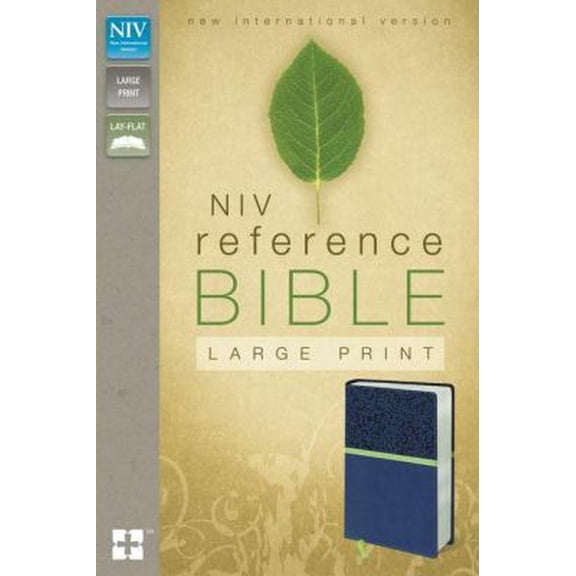 Pre-Owned NIV, Reference Bible, Large Print, Leathersoft, Blue/Green (Unknown) 031043484X 9780310434849