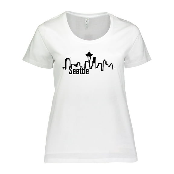Inktastic Seattle Skyline Women's Plus Size T-Shirt