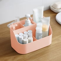 sruoe Desktop Storage Box, Desk Organizer Office Accessories, Make Up Desk Cosmetic Storage Box, Classic Office Supplies, Countertop Organizers for Bedroom, Bathroom Table Top Storage Box Sundry