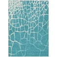 thumbnail image 2 of Addison Rugs Chantille Indoor/Outdoor Transitional Squares Teal Washable Rectangle Rug, 8' x 10', 2 of 6