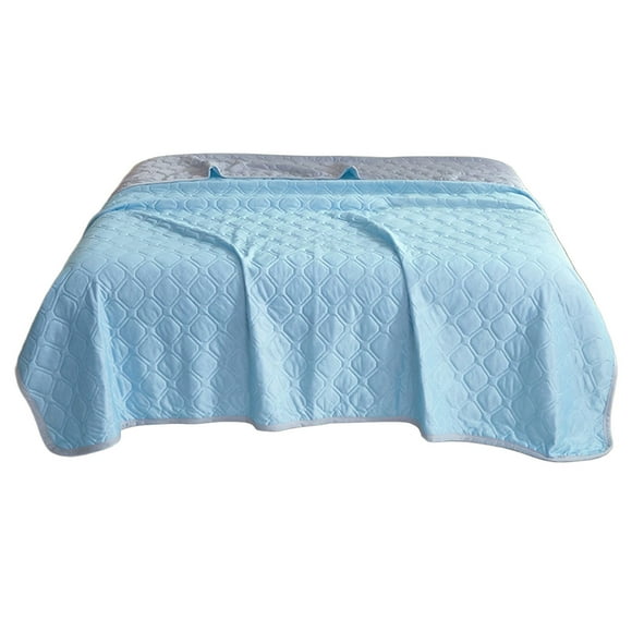 potrochi Quilt Twin Size, Lightweight Quilt for Summer Ultra-Soft Microfiber Modern Style Quilted Geometric Pattern Bedspread, Reversible Microfiber Bed Coverlet for All Seasons