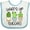 White and Blue, variant on Inktastic What's Up Succas Funny Cacti Plants Boys or Girls Baby Bib