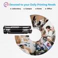 thumbnail image 3 of 78A Black Toner Cartridges Pack of 2 CE278D Compatible for 78A Toner with Pro P1606dn P1606 P1566 P1560; M1536dnf M1537dnf M1538dnf M1530 MFP Printer (with Chip 2-Pack), 3 of 7