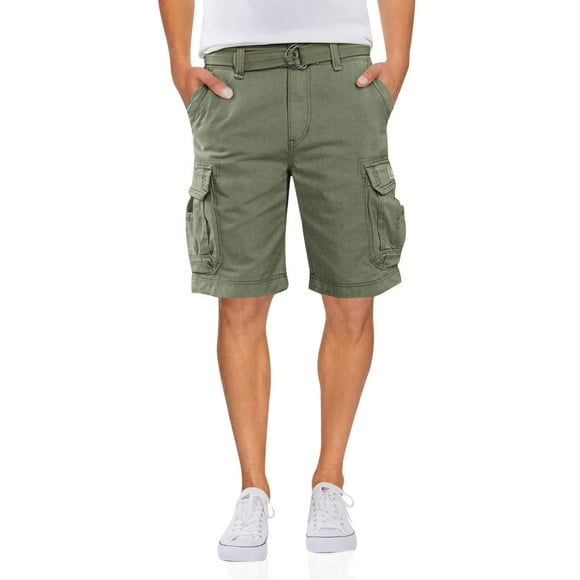 Unionbay Men's Survivor Belted Cargo Short, Military, 42