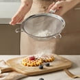 thumbnail image 6 of Stainless Steel Fine mesh strainer Wire sieve for Kitchen tools gadgets-white, 6 of 6