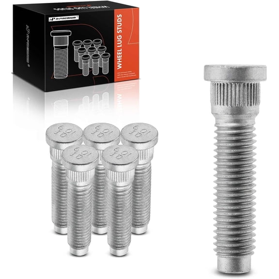 A-Premium 6PCS Wheel Studs M14-2.0 & 43.5mm Long Serrated Lug Studs Compatible with Ford F-150 2009-2014 F-250 2009 Expedition Lincoln Navigator 2007-2014