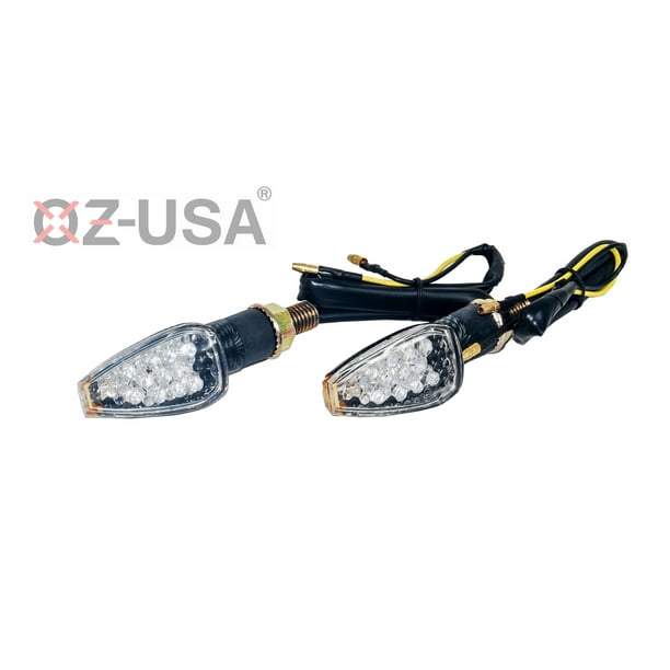 Naked Turn Signal Amber LED Clear Lens Dual Sport 