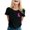 A169 Black, variant on Yuncity Womens Shirts Awareness Month Graphic Tee Cancer Awareness Casual Crew Neck Pink Ribbon Print Top For Women Soft Blend T-Shirts Size L Black
