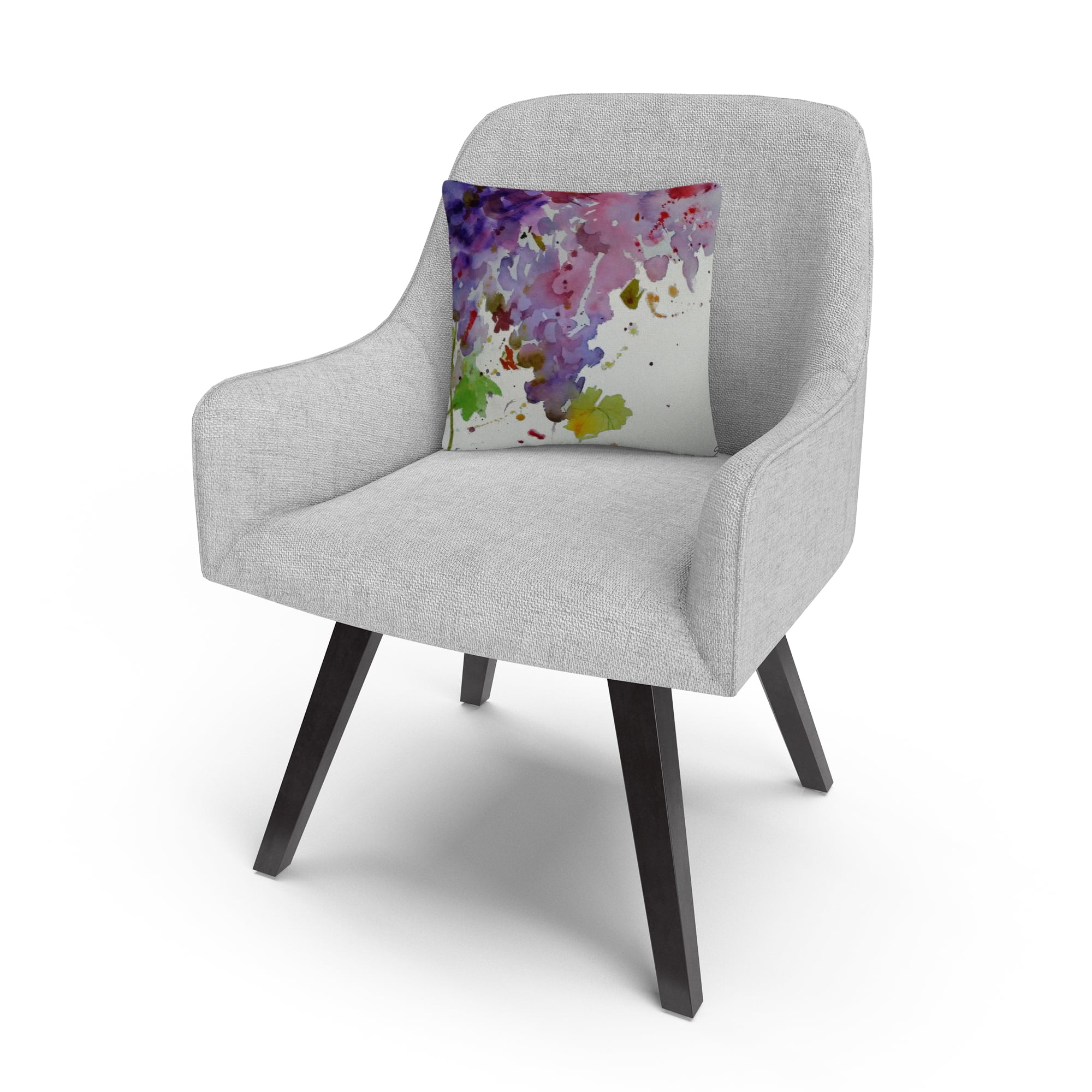 Harvest I' Purple Abstract By Sheila Golden 16 X 16 Decorative Throw Pillow