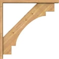 thumbnail image 3 of Ekena Millwork 3 1/2"W x 34"D x 34"H Merced Block Smooth Bracket w/ Offset Brace, Western Red Cedar, 3 of 25