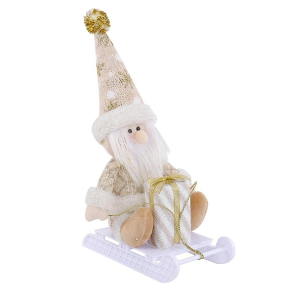 Navidad trineo Santa Claus muñeco de nieve y figuras de renos piezas decorativas festivas
