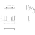 thumbnail image 3 of Jeffrey Alexander 635-32 Sutton 1-1/4" (32 Mm) Center To Center Squared Sleek Small, 3 of 7