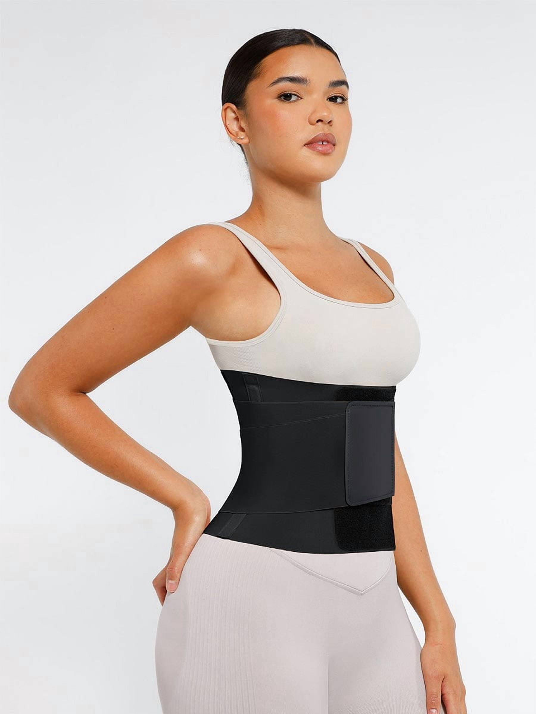 FeelinGirl Women's Adjustable Tummy Control Waist Trainer Belt with Triple Wrap Design, XS-4XL