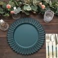 thumbnail image 4 of BalsaCircle 6 Matte Teal Round 13 in Sunflower Design Matte Plastic Dinner Charger Plates Party Events Decorations, 4 of 8