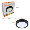 thumbnail image 4 of Luminario Tecnolite Plafón LED 12 W, Luz  Fría, Modelo 12PTLLEDR65MVNPW, 4 of 4