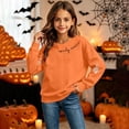 thumbnail image 6 of Frostluinai Crewneck Sweatshirts for Kids Girls Halloween Pullover Casual Long Sleeve Spooky Season Print Sweat Shirts 5-15 Years, 6 of 10