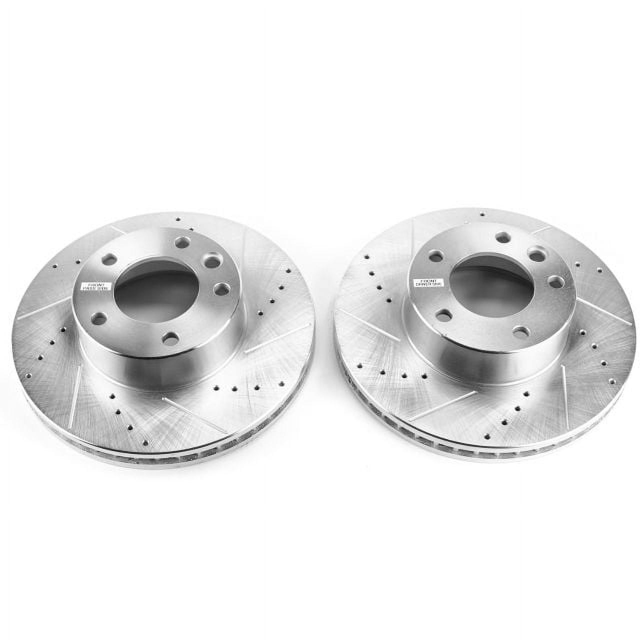 Power Stop Front Evolution Drilled and Slotted Rotors EBR1449XPR Mercedes-Benz G63 AMG 2014-2013 G500 2008 G550 2018-2009 G550 4x4 2018