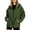 Army Green, variant on Women's Waterproof Rain Jackets with Pockets Relaxed Mid-Length Lightweight Hoodies Adjustable Drawstring Waist Coat Versatile Outdoor Windbreaker Fashion Solid Color Hiking Clothes M