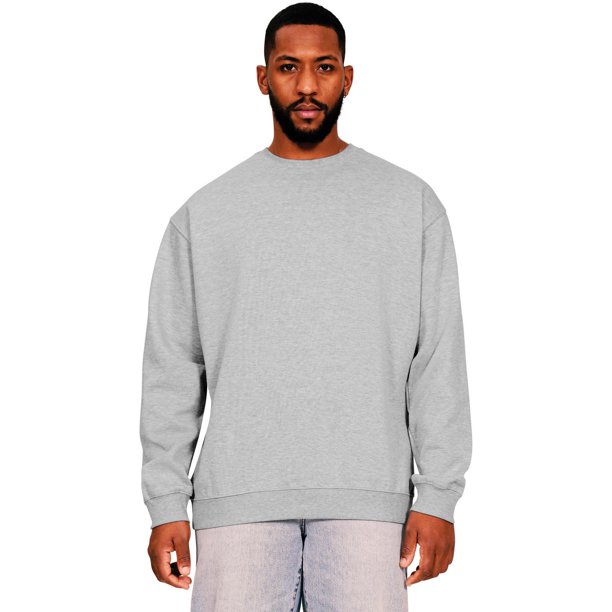 Casual Classics - Jersey de Algodón Ringspun para Hombre (Gris Jaspeado)