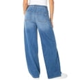 thumbnail image 5 of Celebrity Pink Women's and Women's Plus V-Waist Wide Leg Jeans, Available in 30", 32", and 34" inseams, Sizes 1-24W, 5 of 7