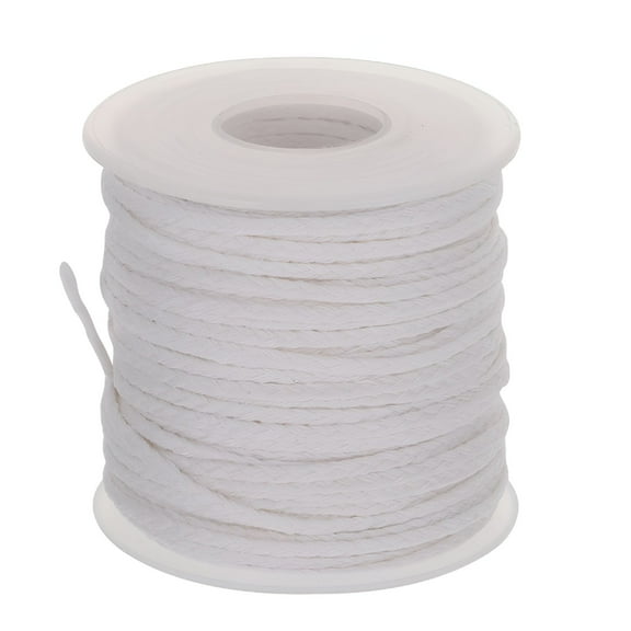 AUQ 1 Roll 61M Cotton DIY Natural Candle Braided Wicks Twine String Spools Rope