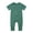 r-2Green1, variant on Baby Girls Romper Solid Color Crew Neck Rompers Footless Zipper Short Sleeve Sleeper Jumpsuits Lovely Vacation Baby Onesies,Green,0-3 Months