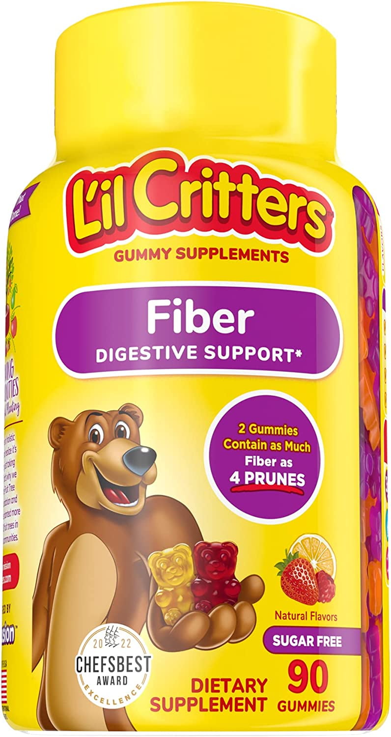 L’il Critters Kids Fiber Gummy Bears Supplement, 90 Count