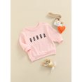 thumbnail image 3 of xiaxaixu Bambin Lettre Motif Manches Longues Col Rond Décontracté Sweat-Shirts, 3 of 8
