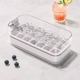 thumbnail image 6 of Dual-Layer Ice Cube Tray with Lid - BPA-Free Food Grade Plastic, One-Press Release & Transparent Design, Leakproof, Stackable & Includes Ice Scoop (Household Refrigerator Essential) White, 6 of 6