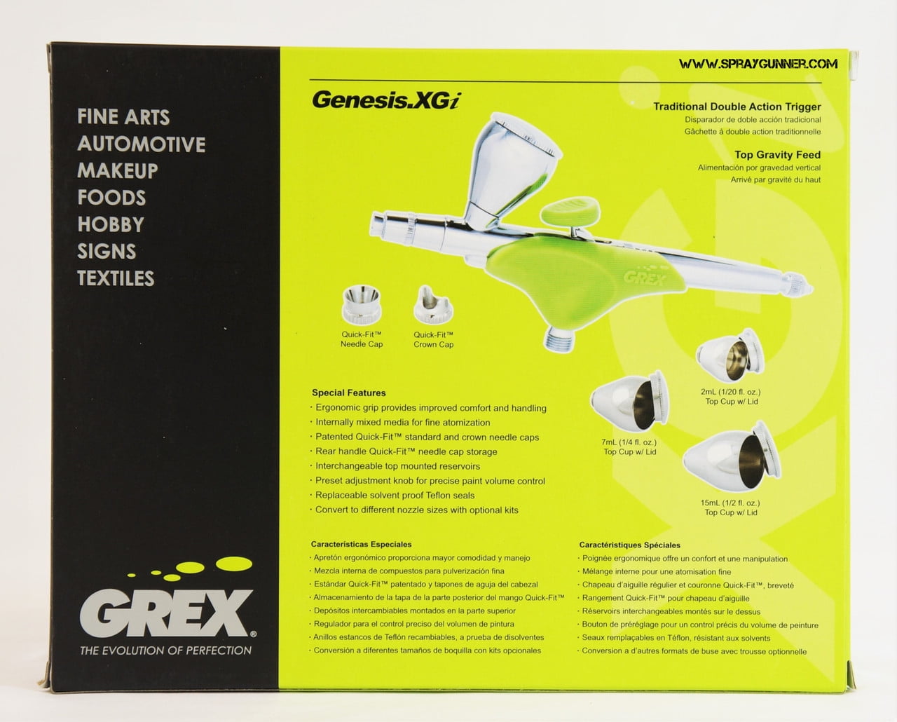 grex genesis xgi2 0.2mm nozzle top feed airbrush