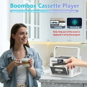 Boombox CD Player with Speakers, Portable Radio Tape Cassette, 3rd Edition