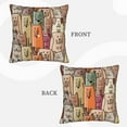 thumbnail image 3 of Bingfone Funny Dogs Family Linen Throw Pillow Covers Cushion Case Pocket Button Vintage Farmhouse Pillowcase For Sofa Couch Bed 16"X16", 3 of 9