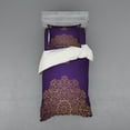 thumbnail image 2 of Ambesonne Mandala Bedding Set 4 Pcs, Ornate Swirl Motif, Queen, Purple Yellow, 2 of 3