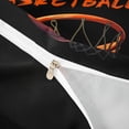 thumbnail image 4 of Castle Fairy Cartoon Orange Basketball Hoop Duvet Cover Queen, Sports Court Print Queen Bedding, Black Orange,Black Reversible,3-Piece,1 Duvet Cover and 2 Pillowcases, 4 of 6