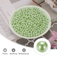 thumbnail image 3 of Uxcell 1000Pcs Faux Pearl for Crafting, 8mm No Hole ABS Round Pearls Beads for Cosmetic Boxes, DIY, Light Green, 3 of 5