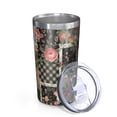 thumbnail image 2 of Pioneer Flower 10oz Tumblers Stainless Steel Tumbler with Lid and Straw,Vacuum Insulated Double Wall Travel Tumbler Cups with Cleaning Brush for Coffee, Tea, 2 of 4