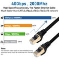 thumbnail image 2 of Cable Ethernet BUSOHE Cat8, 40 Gbps, 2000 MHz, 1 pie, paquete de 5, 2 of 7