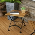 thumbnail image 6 of Sunnydaze 20" European Chestnut Folding Side Table, 6 of 9